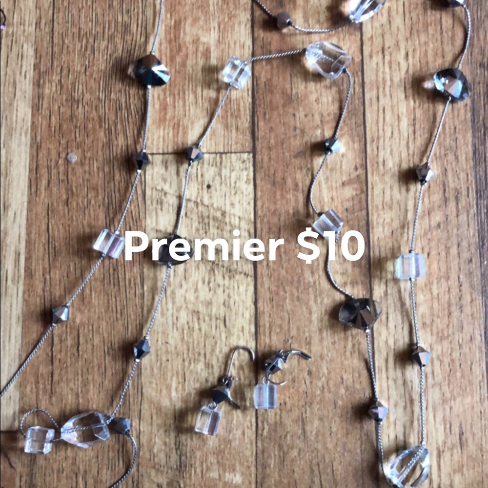 Necklace and earrings